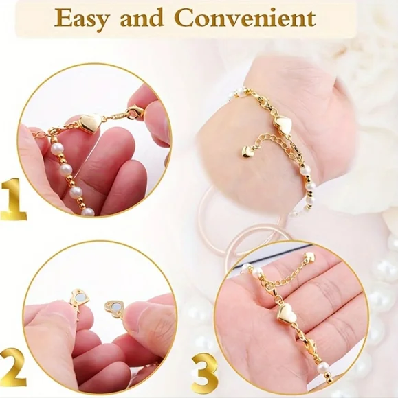 🧲 & Life Changing! Never Struggle 2 Put On Neclace/Bracelets Aga NEW - Picture 3 of 9